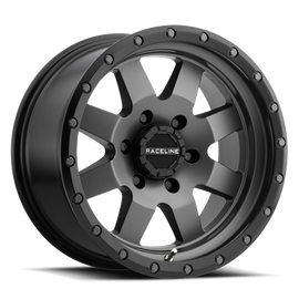 Aluminum Wheels 17x9 Defender 935G Gunmetal Gray Multi Spoke 0 Offset 5 on 139.7 Bolt Pattern 107.95 Bore Raceline