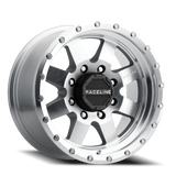 Raceline 935MC-79055-12 Aluminum Wheels 17x9 Defender 935MC Machined Silver -12 Offset 5 on 139.7 Bolt Pattern 107.95 Bore Raceline