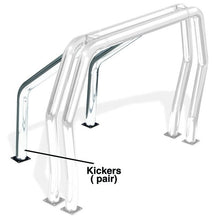 Load image into Gallery viewer, Go Rhino 9370C Bed Bar Component - Pair of Kickers (Between wheel wells) - Chrome