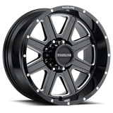 Raceline 940M-21050-19 Aluminum Wheels 20x10 Hostage 940M Milled Gloss Black -19 Offset 5 on 127 Bolt Pattern 78.1 Bore Raceline
