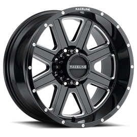 Aluminum Wheels 20x10 Hostage 940M Milled Gloss Black -19 Offset 8 on 170 Bolt Pattern 125.2 Bore Raceline