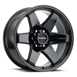 Aluminum Wheels 17x9 Addict 942B Gloss Black Multi Spoke 0 Offset 6 on 139.7 Bolt Pattern 106.1 Bore Raceline