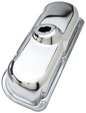 Trans-Dapt Performance 9432 TRADITIONAL Design Valve Covers; STOCK; 1982-1986 FORD 3.8L V6- CHROME