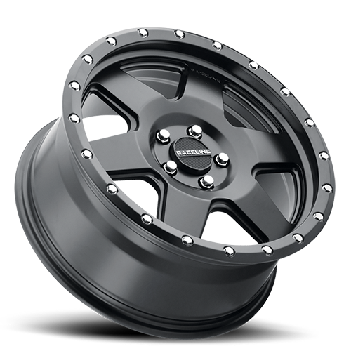 Aluminum Wheels 17x9 Boost 946B Satin Black 6 Spoke -12 Offset 5 on 127 Bolt Pattern 83.82 Bore Raceline