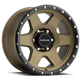 Aluminum Wheels 20x9 Boost 946BZ Satin Bronze 6 Spoke -12 Offset 8 on 165.1 Bolt Pattern 130.81 Bore Raceline
