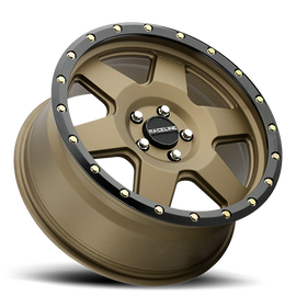 Aluminum Wheels 18x9 Boost 946BZ Satin Bronze 6 Spoke -12 Offset 5 on 139.7 Bolt Pattern 107.95 Bore Raceline