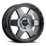 Raceline 946G-89050-12 Aluminum Wheels 18x9 Boost 946G Satin Gunmetal Gray 6 Spoke -12 Offset 5 on 127 Bolt Pattern 83.82 Bore Raceline