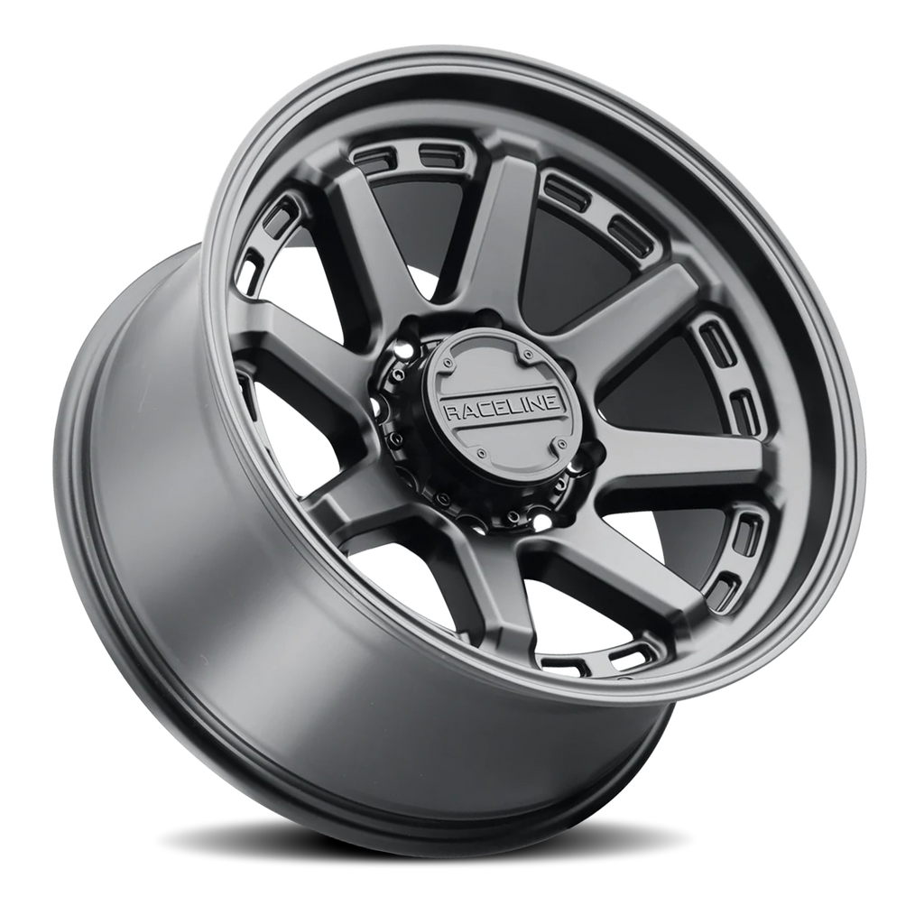 Aluminum Wheels 18x9 Scout 947B Satin Black -12 Offset 8 on 165.1 Bolt Pattern 125.2 Bore Raceline