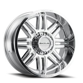 Aluminum Wheels 20x9 Split 948C Chrome 0 Offset 8 on 165.1 Bolt Pattern 125.2 Bore Raceline