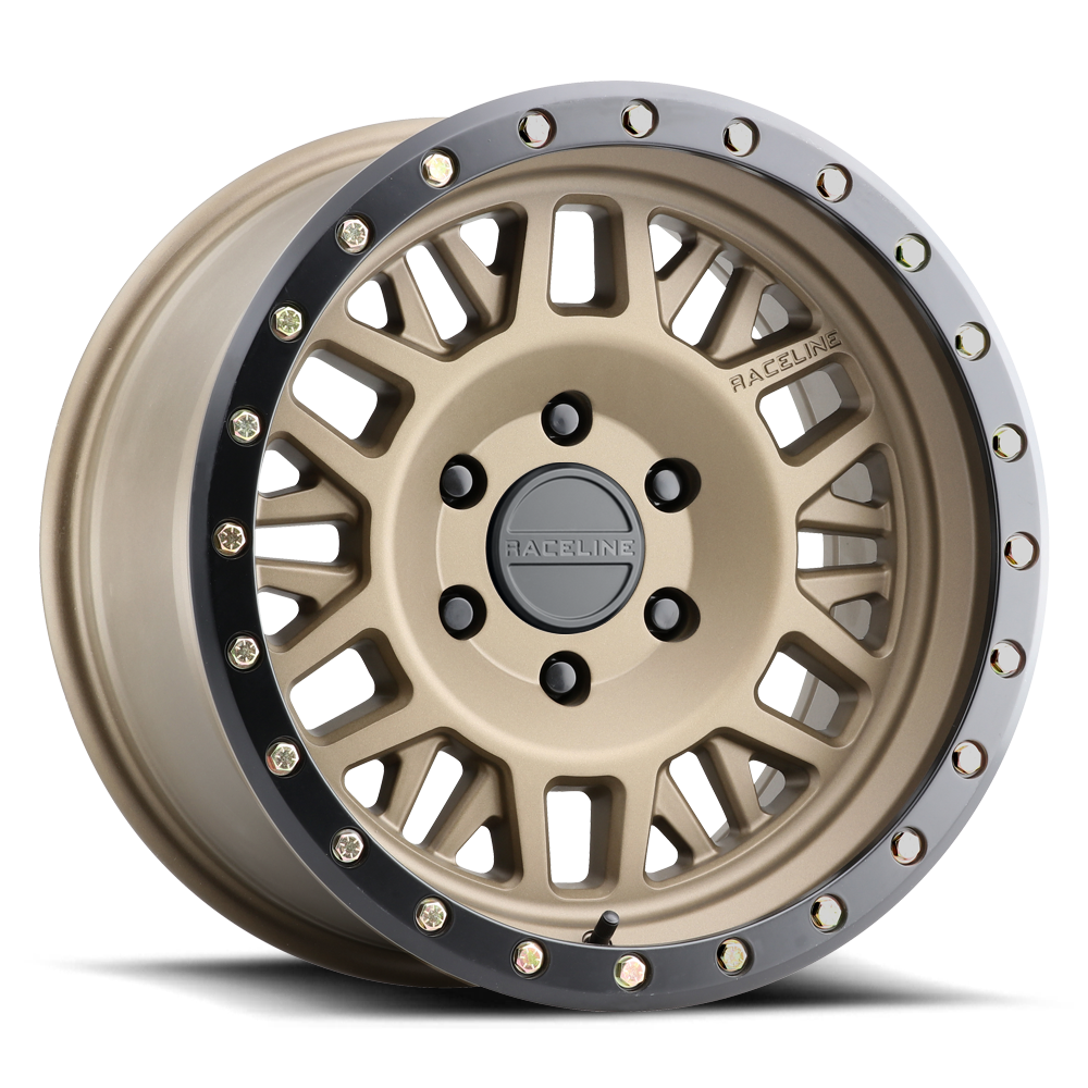 Aluminum Wheels 17x9 Ryno 951BZ Textured Bronze Gold -12 Offset 5 on 139.7 Bolt Pattern 106.5 Bore Raceline