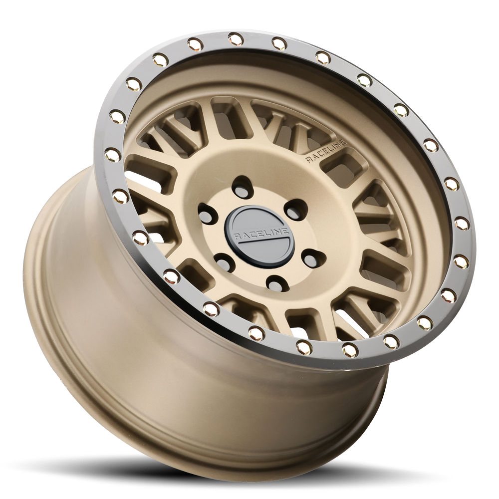 Aluminum Wheels 17x9 Ryno 951BZ Textured Bronze Gold -12 Offset 5 on 139.7 Bolt Pattern 106.5 Bore Raceline