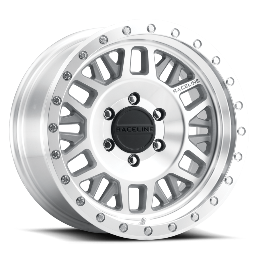 Aluminum Wheels 17x9 Ryno 951MC Machined Silver -12 Offset 5 on 127 Bolt Pattern 78.1 Bore Raceline