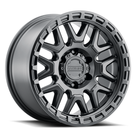 Aluminum Wheels 17x9 Krank 953B Satin Black -12 Offset 6 on 139.7 Bolt Pattern 106.1 Bore Raceline