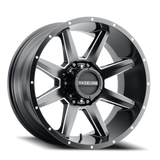 Raceline 954M-221088-19 Aluminum Wheels 22x10 Stryker 954M Milled-Dimples Satin Black -19 Offset 8 on 180 Bolt Pattern 124.2 Bore Raceline