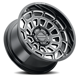 Aluminum Wheels 22x12 Warp 955M Milled Gloss Black -44 Offset 5 on 127 Bolt Pattern 78.1 Bore Raceline