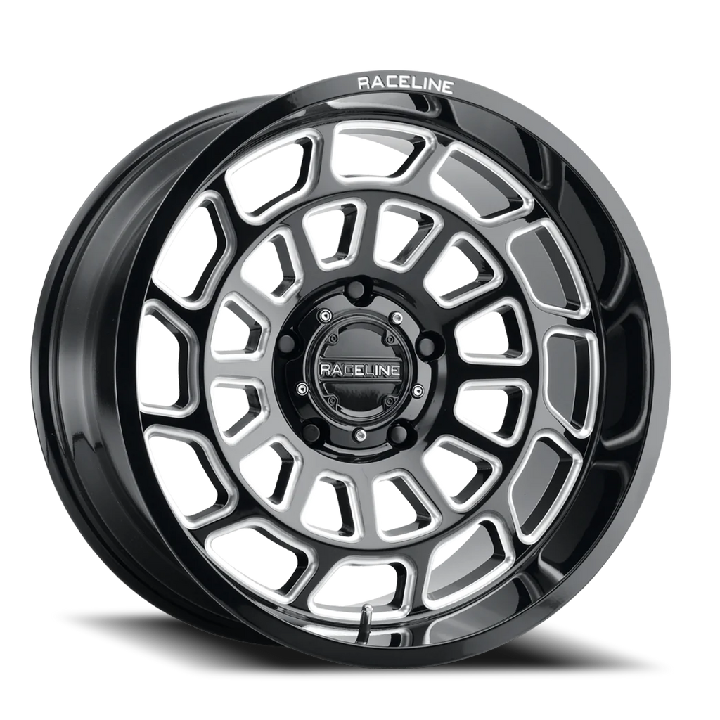 Aluminum Wheels 22x12 Warp 955M Milled Gloss Black -44 Offset 8 on 165.1 Bolt Pattern 125.2 Bore Raceline