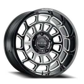 Aluminum Wheels 20x9 Warp 955M Milled Gloss Black 0 Offset 8 on 165.1 Bolt Pattern 125.2 Bore Raceline