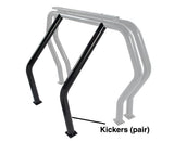 Go Rhino 9560B Bed Bar Component - Pair of Kickers (Between wheel wells) - Black Powdercoat