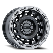 Load image into Gallery viewer, Aluminum Wheels 17x9 Halo 957BS Satin Black Silver Ring -12 Offset 8 on 170 Bolt Pattern 130.81 Bore Raceline