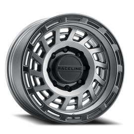 Aluminum Wheels 17x9 Halo 957GB Gunmetal Gray Black Ring -12 Offset 5 on 127 Bolt Pattern 78.1 Bore Raceline