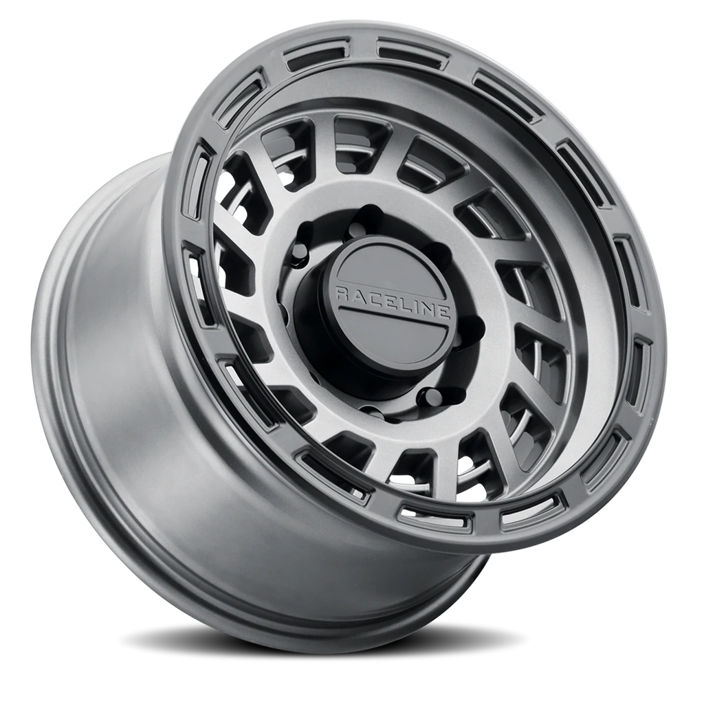Aluminum Wheels 18x9 Halo 957GB Gunmetal Gray Black Ring -12 Offset 8 on 170 Bolt Pattern 130.81 Bore Raceline