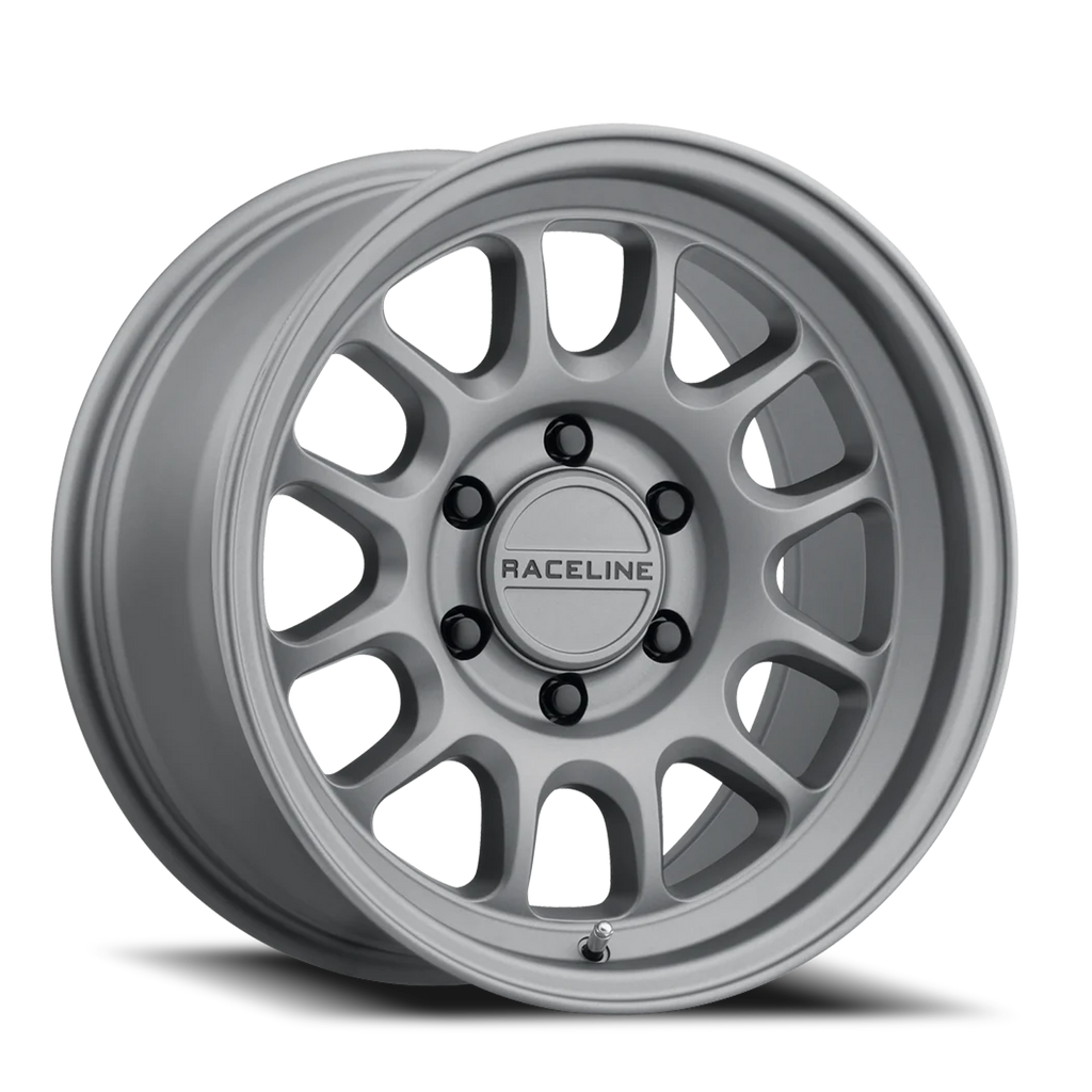 Aluminum Wheels 17x8.5 Rogue 958T Titanium Gray 0 Offset 6 on 139.7 Bolt Pattern 106.1 Bore Raceline