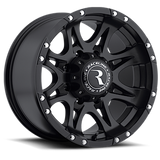 Raceline 981-68080 Aluminum Wheels 16x8 Raptor 981 Matte Black 0 Offset 8 on 165.1 Bolt Pattern 131 Bore Raceline