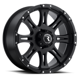 Raceline 981-79050 Aluminum Wheels 17x9 Raptor 981 Matte Black 0 Offset 5 on 127 Bolt Pattern 78.3 Bore Raceline