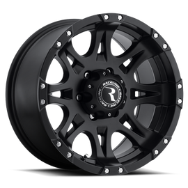 Aluminum Wheels 17x9 Raptor 981 Matte Black 0 Offset 6 on 139.7 Bolt Pattern 108 Bore Raceline
