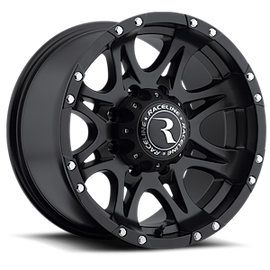 Aluminum Wheels 18x9 Raptor 981 Matte Black -6 Offset 8 on 165.1 Bolt Pattern 125 Bore Raceline