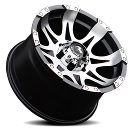 Aluminum Wheels 17x9 Raptor 982 Machined Face Black 6 Offset 6 on 135 Bolt Pattern 87.1 Bore Raceline