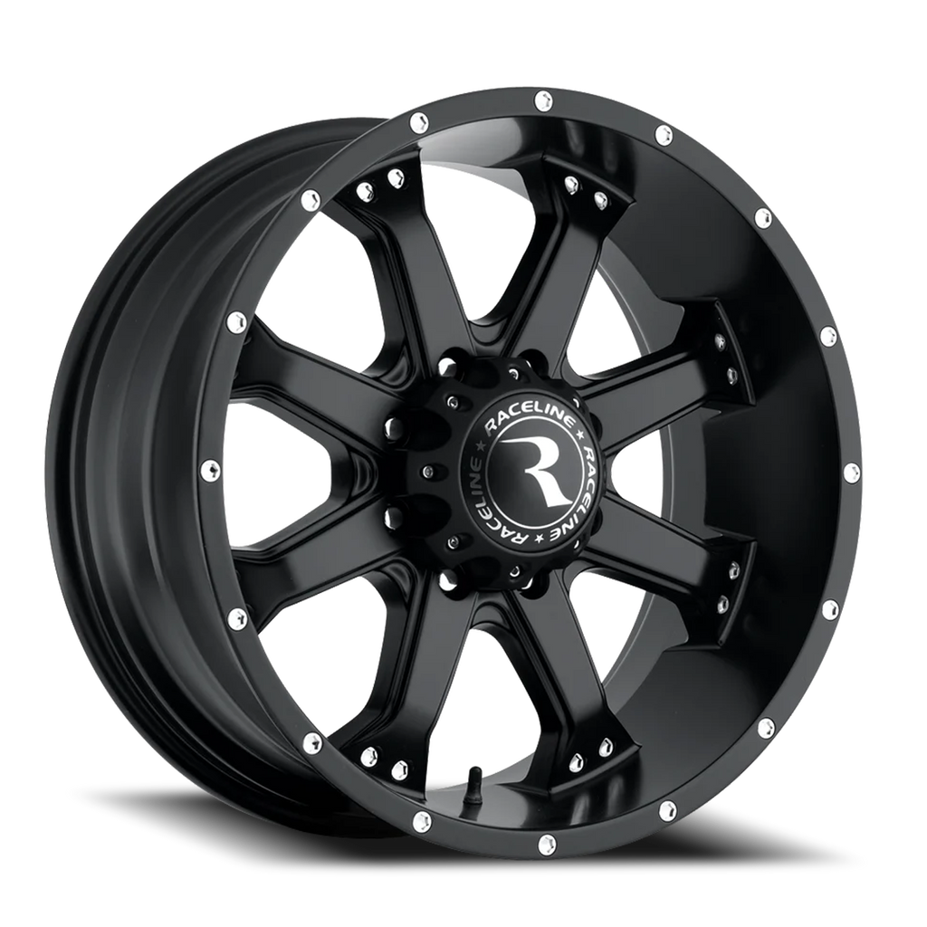 Aluminum Wheels 17x9 Assault 991B Satin Black 0 Offset 5 on 127 Bolt Pattern 78.1 Bore Raceline