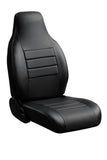 FIA SL67-51BLKBLK SL60 Series - Leatherlite Simulated Leather Custom Fit Front Seat Cover- Black
