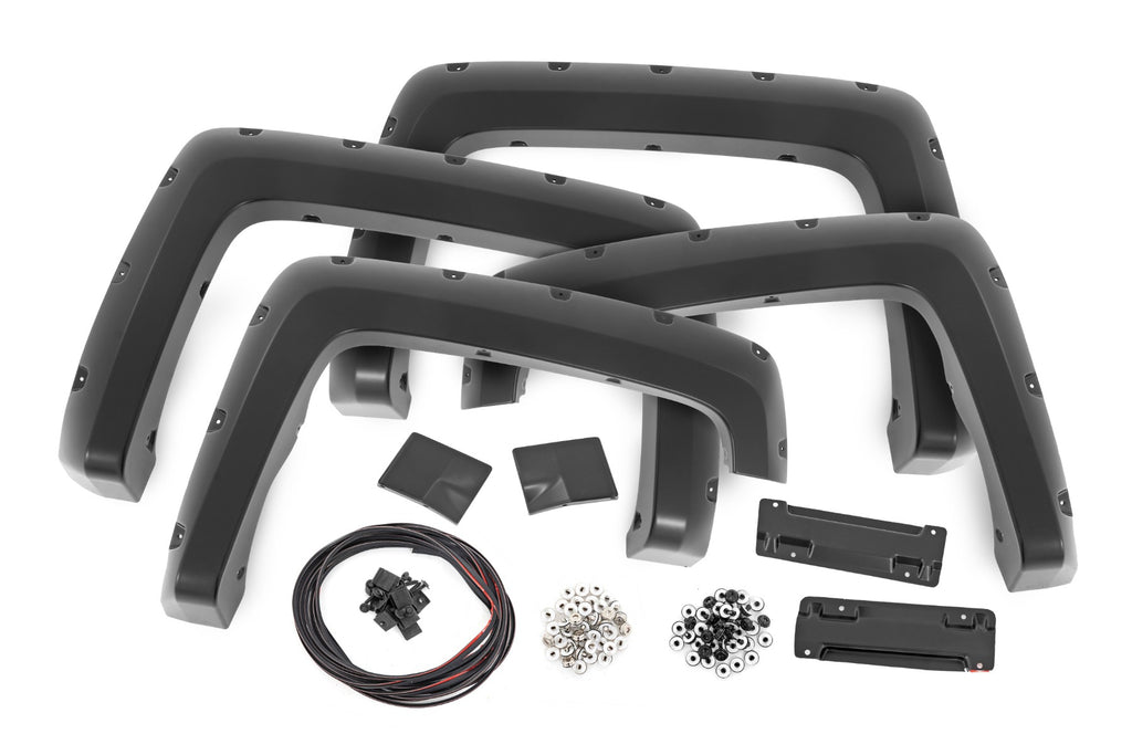 Pocket Fender Flares | 6'7" & 8' Bed | G7J Rainforest Green | Chevy Silverado 1500 (14-18)/2500HD