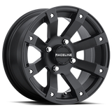 Raceline A7927037-T-52 Aluminum Wheels 12x7 Scorpion UTV A79 Satin Black 10 Offset 4 on 137 Bolt Pattern 110.18 Bore Raceline