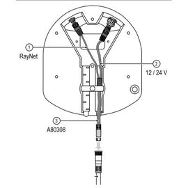 RAYMARINE A80308 QUANTUM RADAR ADAPTER CABLE