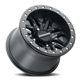 Aluminum Wheels 15x7 Ryno Beadlock UTV A91B Machined Face Satin Black 10 Offset 4 on 156 Bolt Pattern 134.3 Bore Raceline