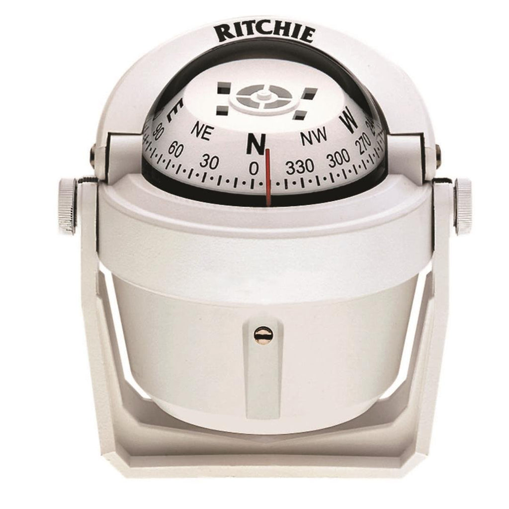RITCHIE B-51W COMPASS  BRKT MNT  2.75' DIAL  WHT.