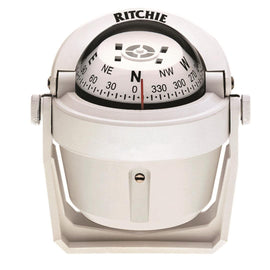 RITCHIE B-51W COMPASS  BRKT MNT  2.75' DIAL  WHT.