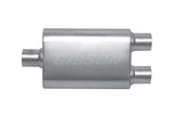 Gibson Performance Exhaust BM0109 MWA Center/Dual Oval Muffler; Stainless