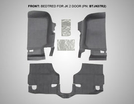 BedRug BRJK07F2 Floor Kit; 3 pc.; 2 pc. Front; 1 pc. Rear; Replaces Factory Carpet Kit;