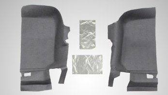 BedRug BRJK11F2 Floor Kit; 3 pc.; 2 pc. Front; 1 pc. Rear; Replaces Factory Carpet Kit;