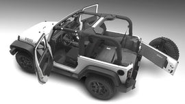 BedRug BRJL18R2 JEEP BEDRUG 18+ JL 2 DOOR BEDRUG 4 PC REAR KIT