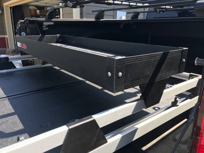 Bedslide Black BedBin Upper Tray 48 Inch