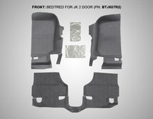 Load image into Gallery viewer, BedRug BTJK07F2 JEEP BEDTRED 07-10 JEEP JK 2DR FRONT 3PC FLOOR KIT (INCLUDES HEAT SHIELDS)