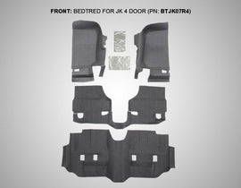 BedRug BTJK07R2 JEEP BEDTRED 07-10 JEEP JK 2DR REAR 5PC CARGO KIT (INC TLGTE & TUB LINER)
