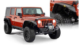 Bushwacker 10918-07 Flat Style Fender Flares Black Textured Finish 4-Piece Set