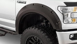 Bushwacker 20100-02 Max Coverage Pocket/Rivet Style Fender Flares Black Smooth Finish 2-Piece Rear
