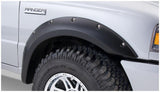 Bushwacker 21037-02 Pocket/Rivet Style Fender Flares Black Smooth Finish 2-Piece Front