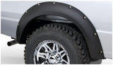 Bushwacker 21038-02 Pocket/Rivet Style Fender Flares Black Smooth Finish 2-Piece Rear